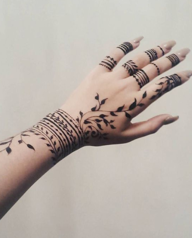 boho bail mehndi designs