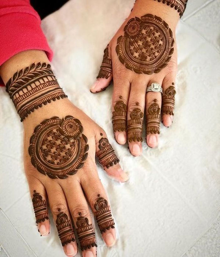 Mehendi Designer | Palm henna designs, Circle mehndi designs, Henna designs