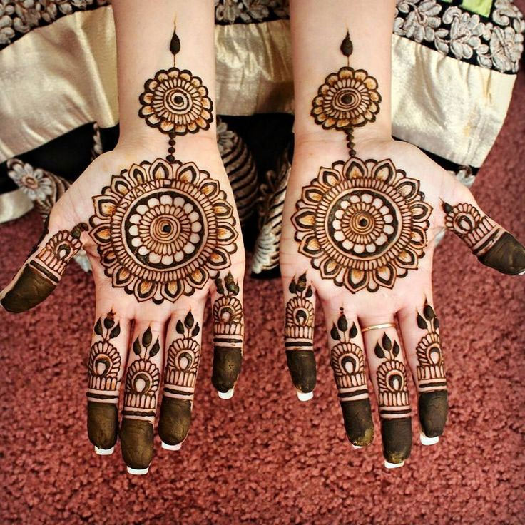 circle mehndi design