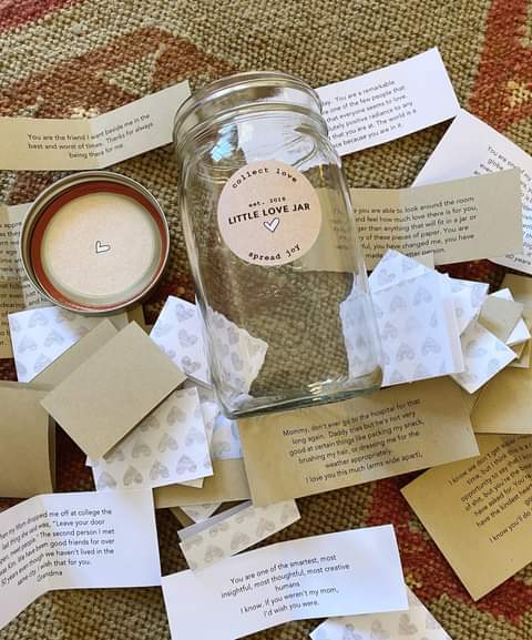 diy hug day Love Note Jar