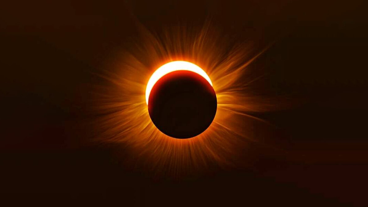 first surya grahan  ke bare mein