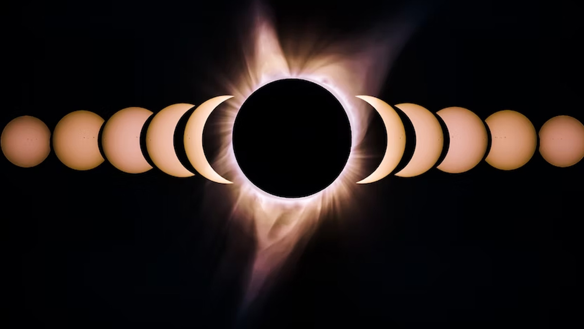 first surya grahan  ki details