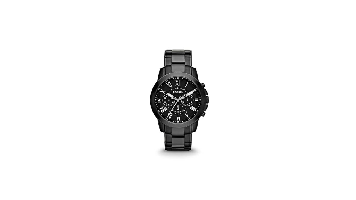 Fosil Black Mens Bronson Chronograph Smoke Watch at best price in Surat