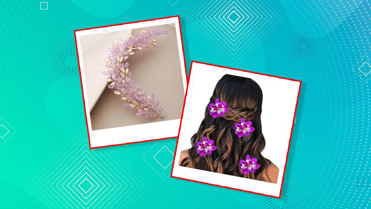 hairstyle for long hair using hair accessories