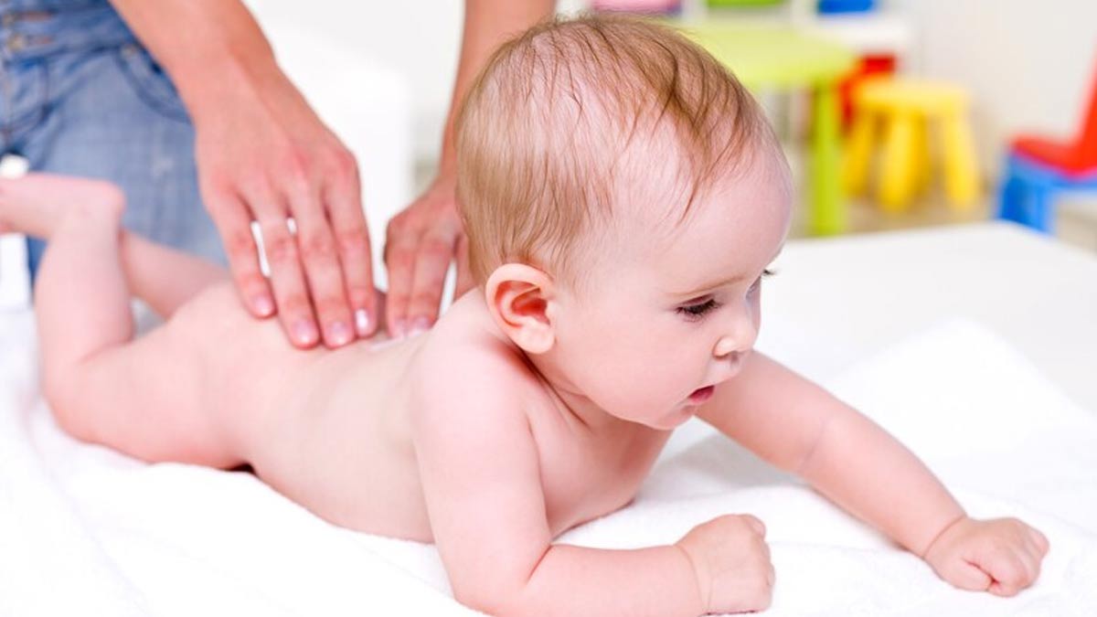 how to massage a baby