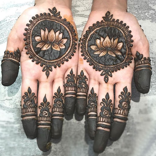 Simple and Easy circle Mehndi Design for Hariyali Teej 2022 latest front  and back mehndi designs - इस हरियाली तीज सिंपल मेहंदी से रचाएं अपने हाथ,  यहां देखें खूबसूरत दिखने वाले सर्कल