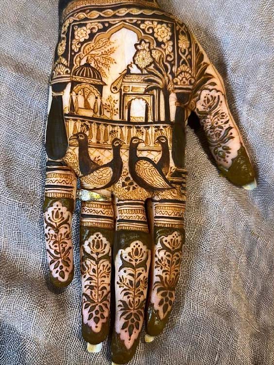 mughal henna art