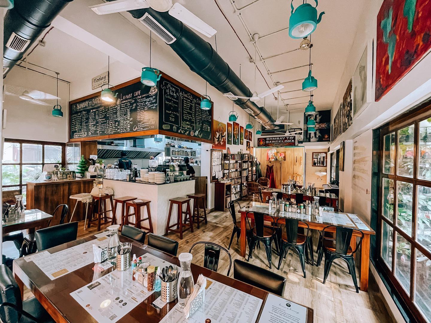 mumbai cafe Bombay to Barcelona Library Café