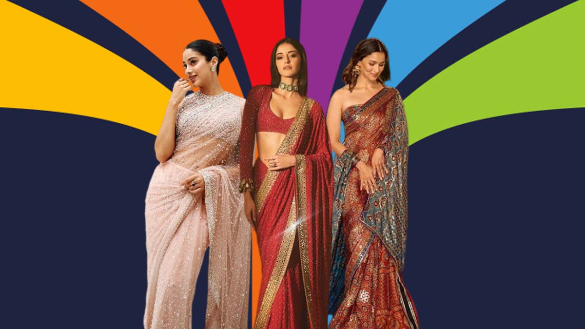 Saree Designs : पार्टी में दिखना है सबसे अलग, तो वियर करें साड़ी के ये डिजाइंस