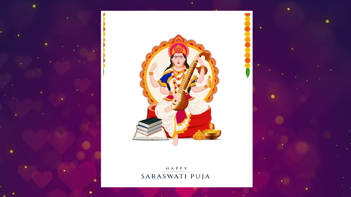 Saraswati Puja 2024: 15+ Wishes, Quotes & Messages To Share With Your Near And Dear Ones 