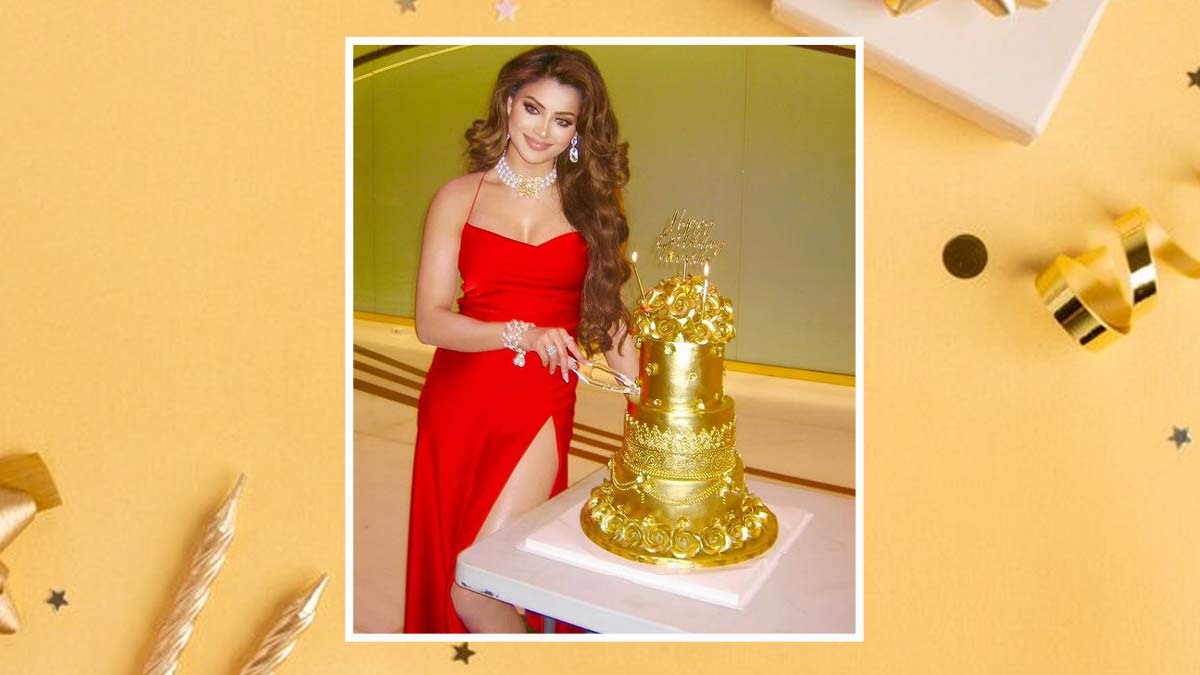 Urvashi Rautela Cuts A 24-Carat Gold Cake; Sets World Record: 4 Times The  Actress Broke Records | HerZindagi