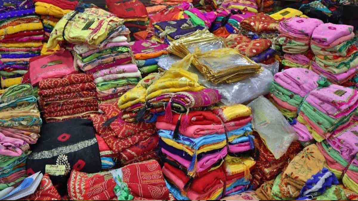 wholesale saree market in delhi