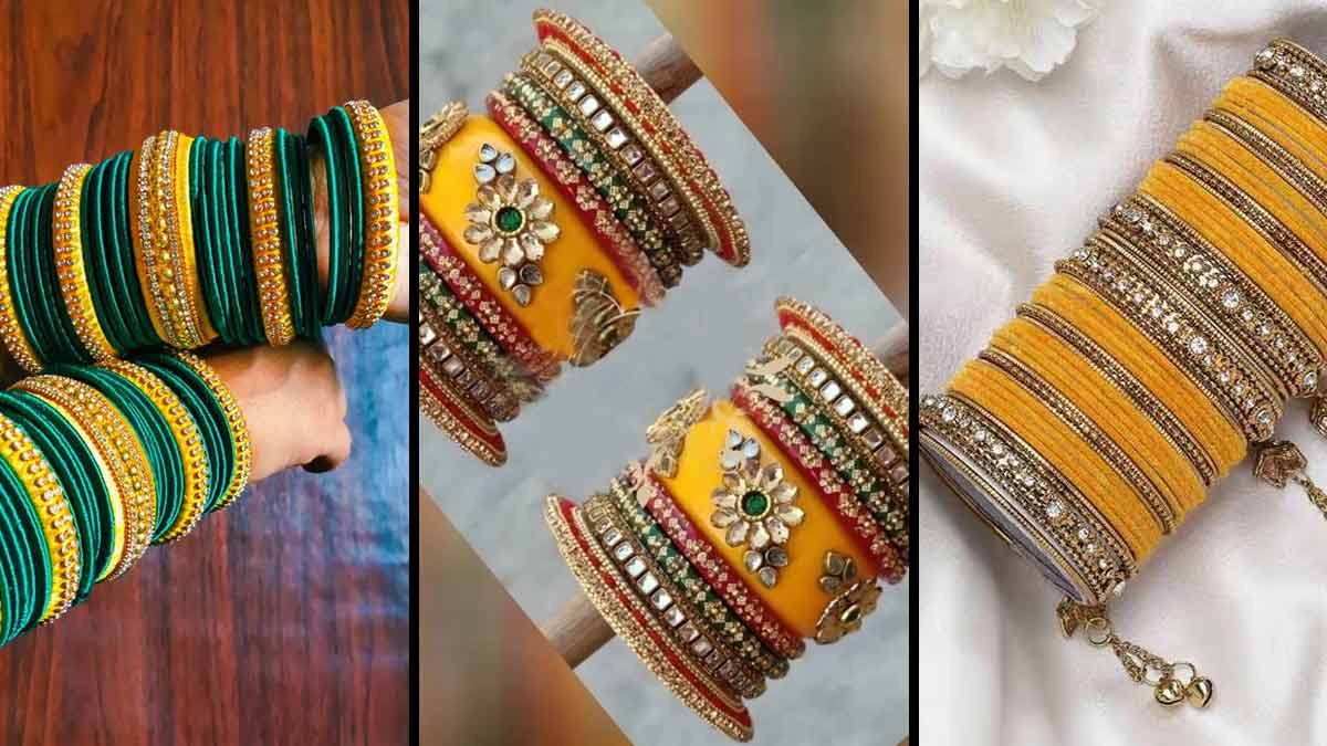 Choodi Designs For Basant Panchami: हाथों पर खूब जचेंगी पीले रंग वाली चूड़ी  सेट के ये खास डिजाइंस | yellow colour bangle set designs for basant  panchami | HerZindagi
