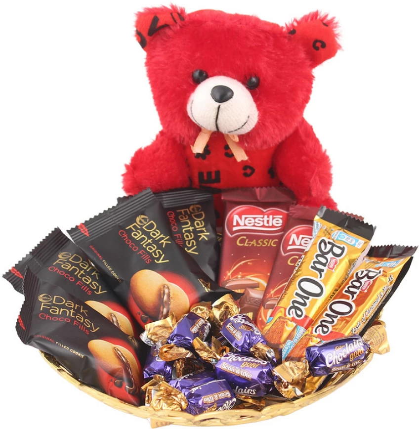  creamy coockies with cute teddy bear chocolate gift original imagmbgkagjmens