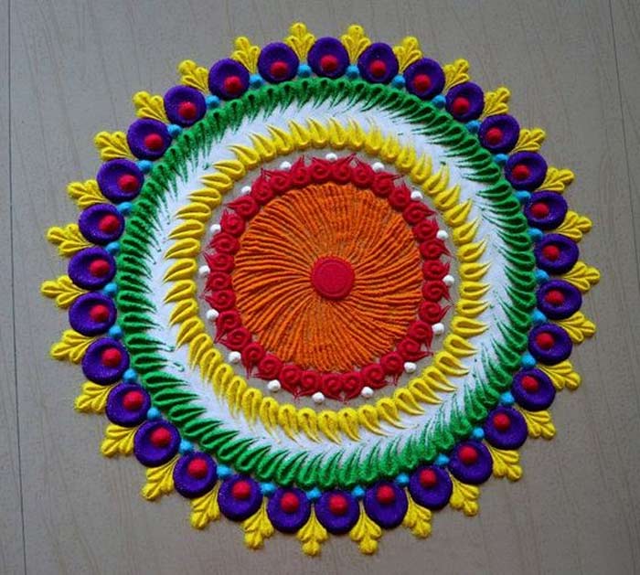 Circle rangoli