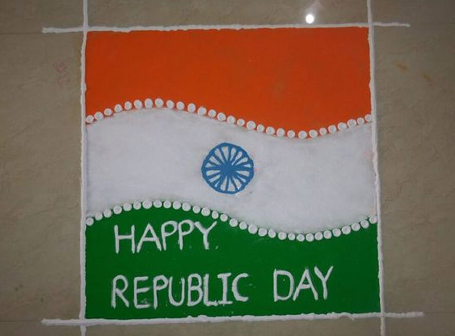 Flag & Tricolour Rangoli Designs For Republic Day To Adorn Your Home ...