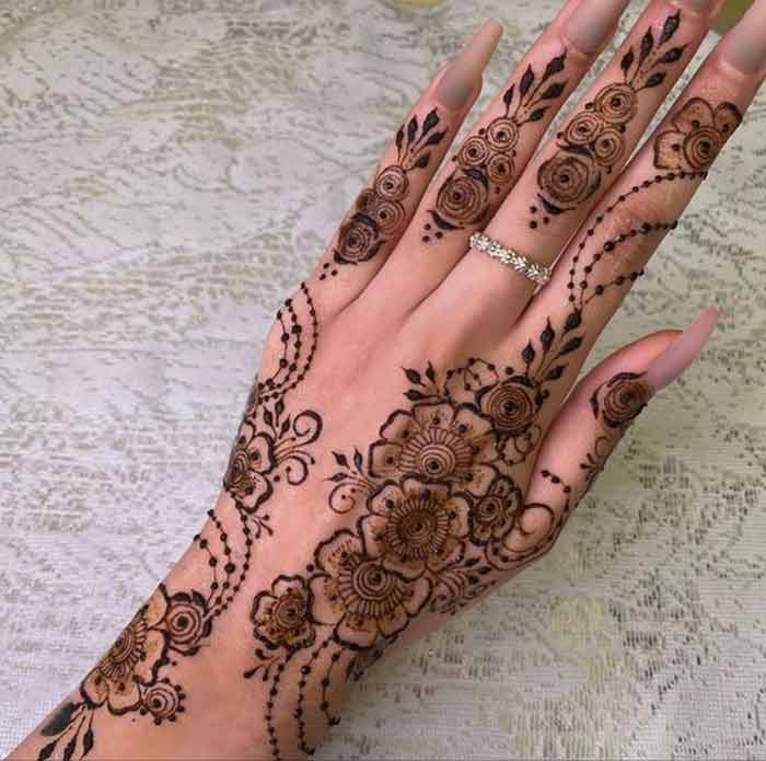 Floral Mehendi Designs