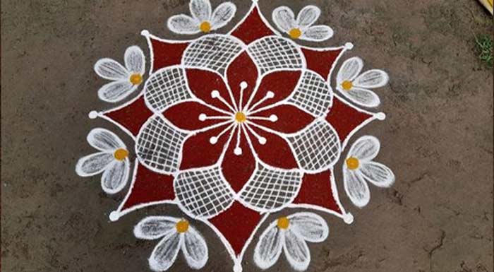 Floral Rangoli Design