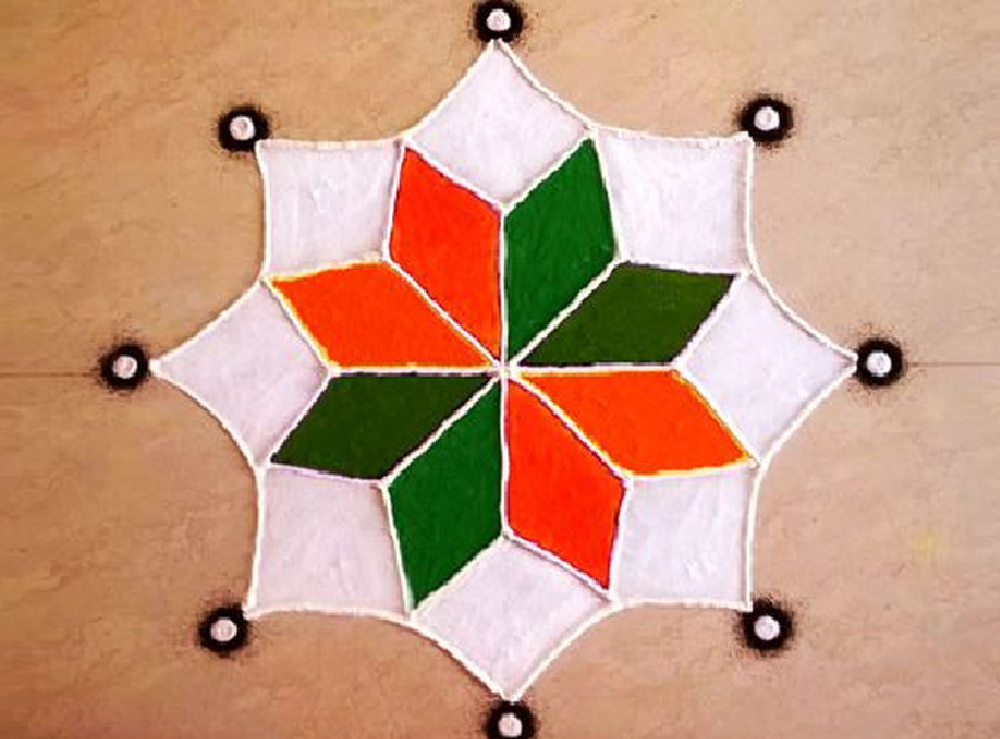 Geometrical Rangoli Design