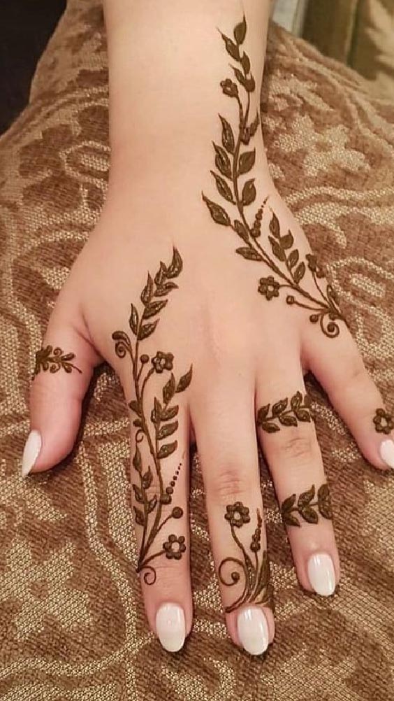 Leafy Mehndi Design