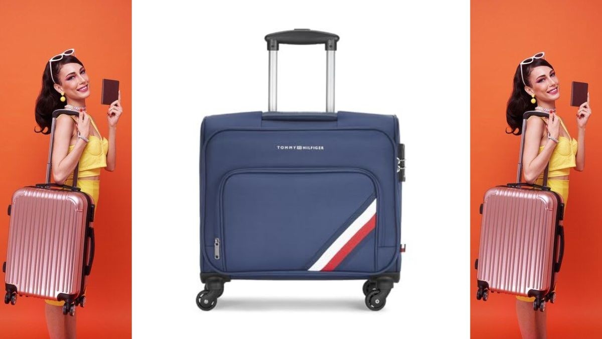 Tommy hilfiger trolly bags hot sale