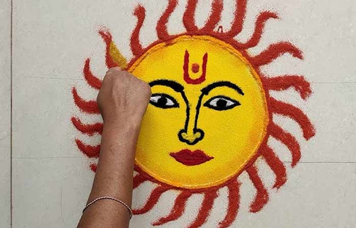 Pongal Rangoli Design