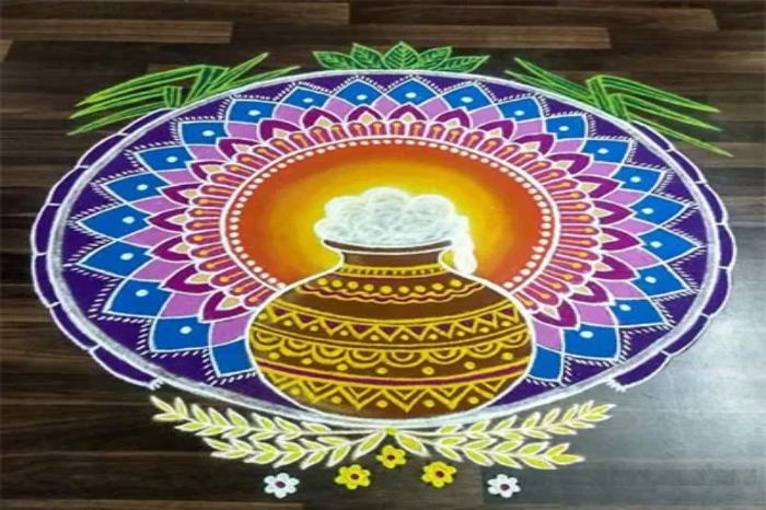 Pongal panai kolam