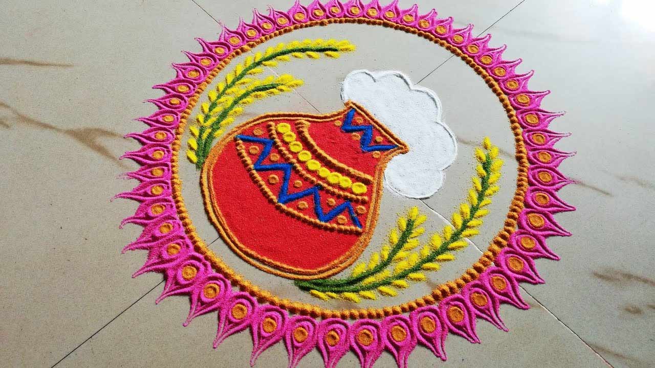 Rangoli Designs for Bhogi Pongal 