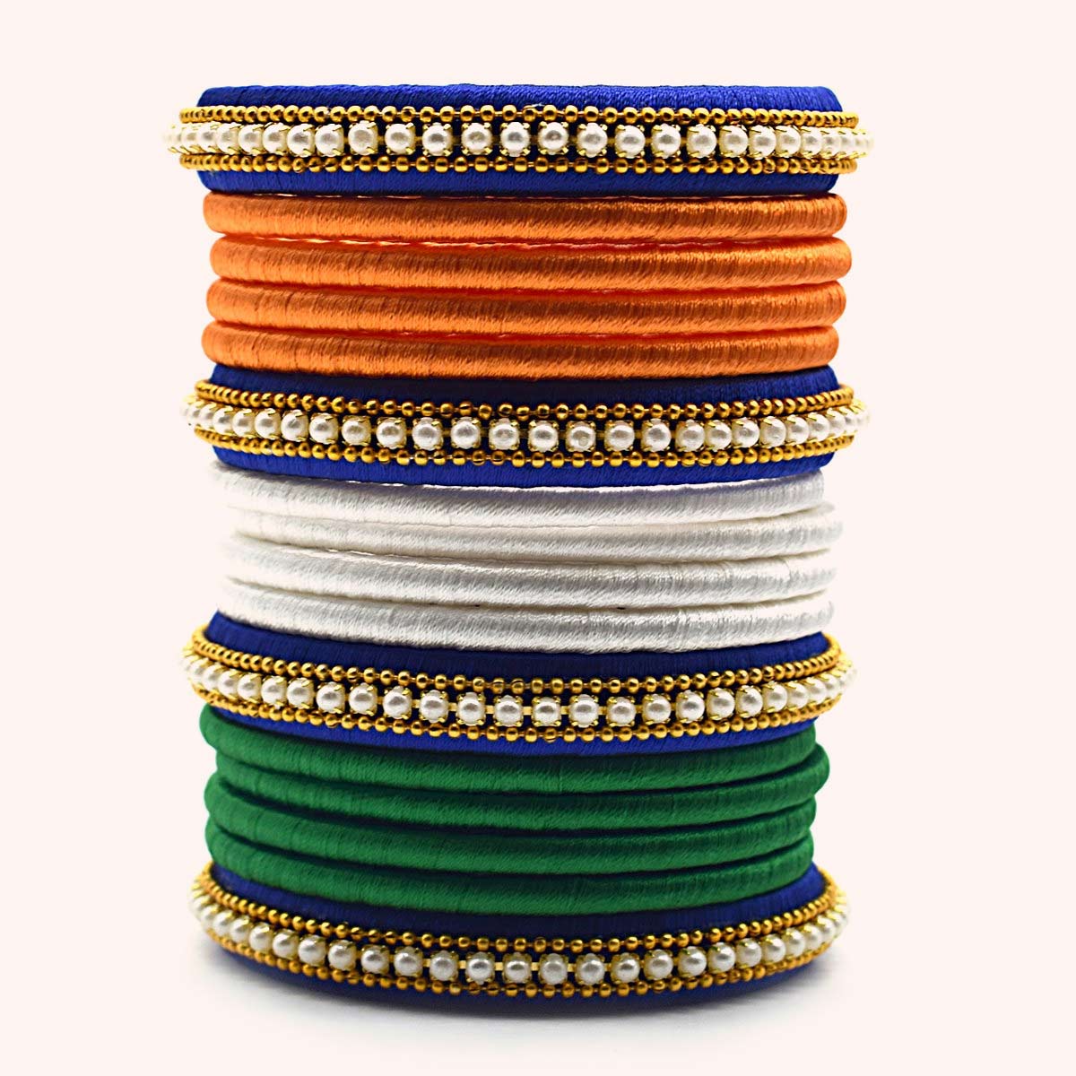 Tri Colour Bangle Set