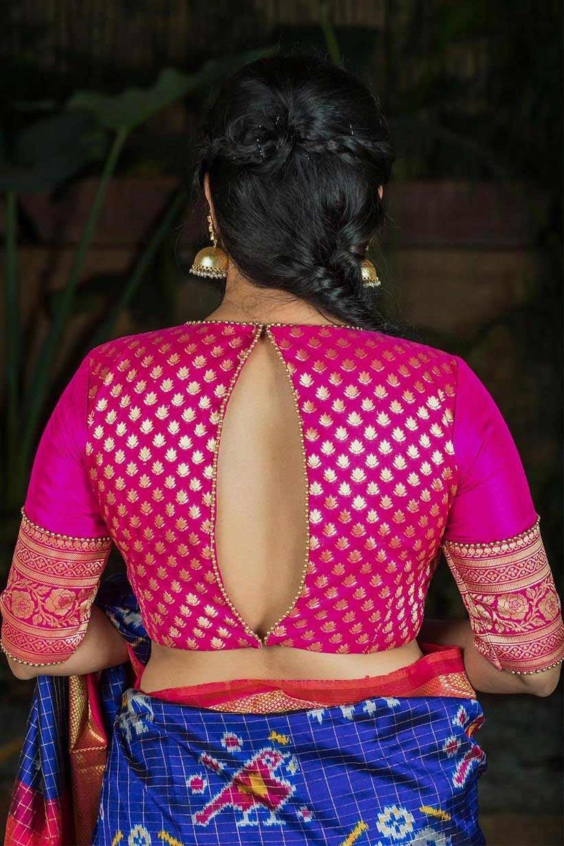 bulky back blouse design