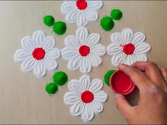 flower rangoli