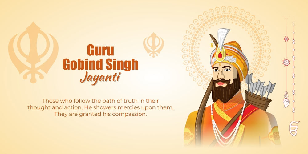 Happy Guru Gobind Singh Jayanti Wishes 2024 Send These Warm Messages   Guru Gobind Singh Jayanti 2024 Wishes Quotes Messages Family 