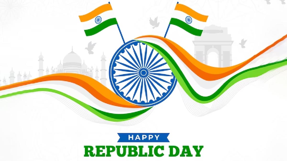 Free Premium Logo By Theziners For the ocassion of Republic Day, India. Happy  Republic Day! Happy Repu… | Republic day india, Republic day message, Republic  day