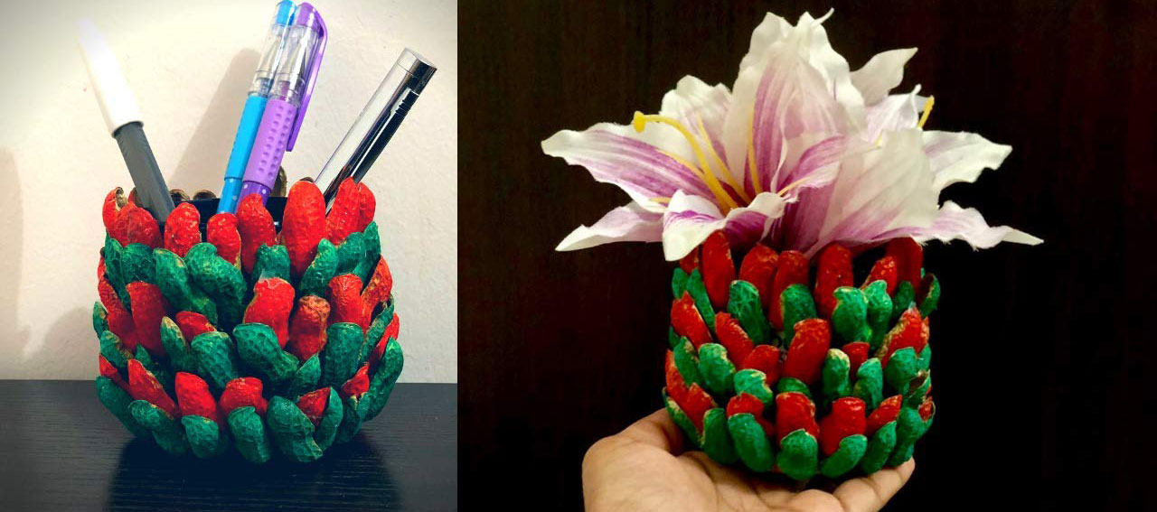 how to make pen stand at home