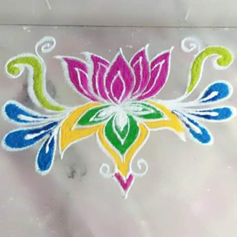 kaanum Abstract Rangoli Design