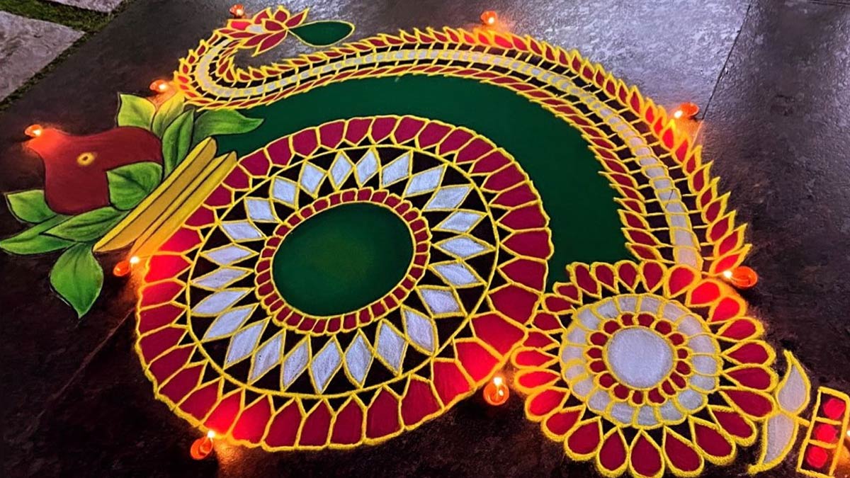 mandala design rangoli
