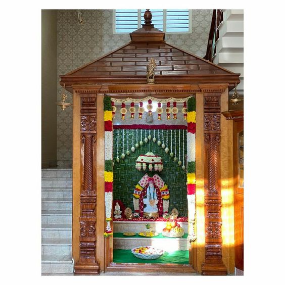 mandir under stairs