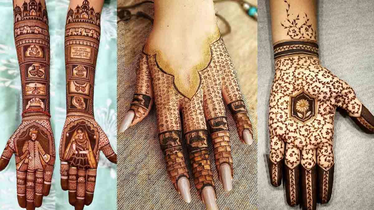 easy back hand gold tikki mehndi design-latest simple Henna mehndi design-haratalika  mehndi design - YouTube