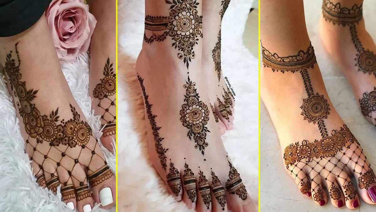ankle mehndi designs – ShaadiWish