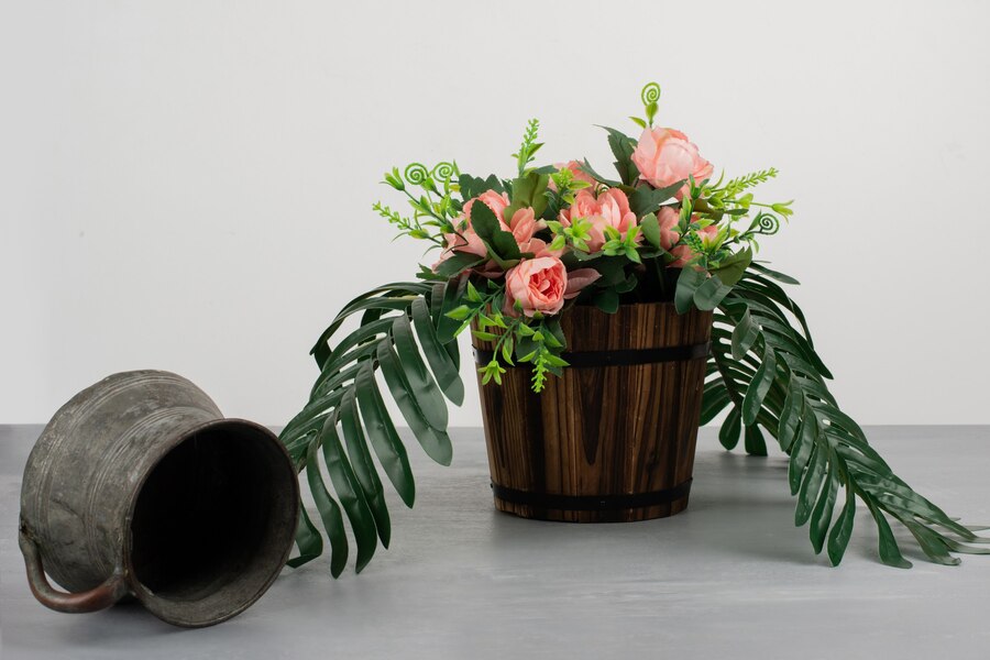 planter Wooden pot