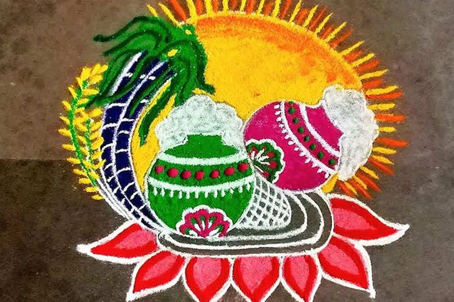pongal  rangoli