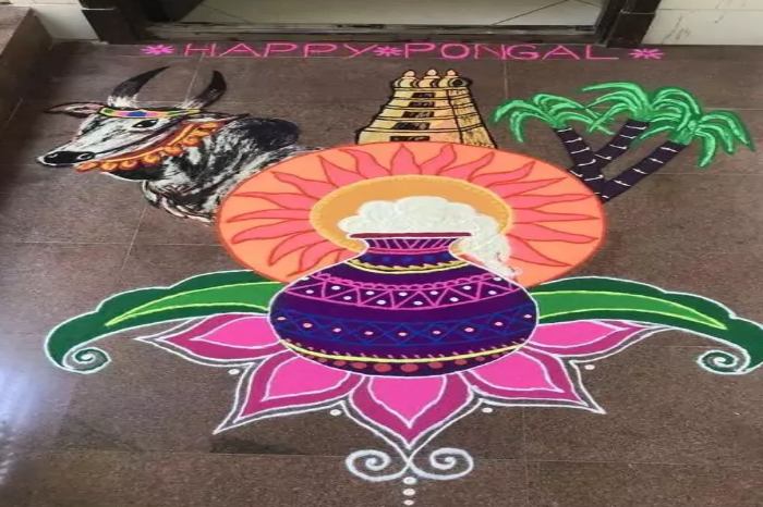pongal festival kolam