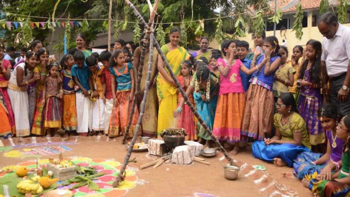 pongal with children 