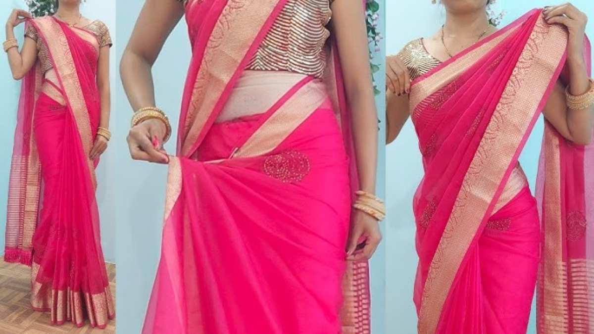 Madisaru from Tamil Nadu | Saree draping styles, Cotton blouse design, Saree