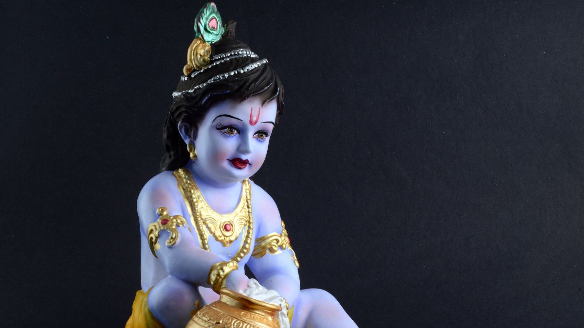 M&M - Lord Krishna Statue Idol Laddu Gopal Statue Home Decoration Krishna  Gifts Articals Showpiece Decorative