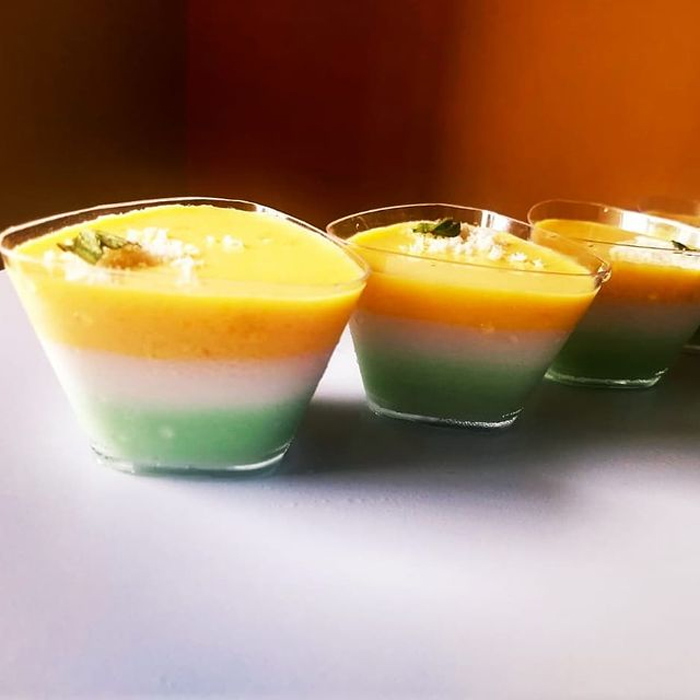 tricolour panna cotta recipe