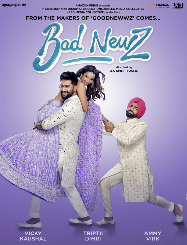 Bad Newz Movie Review: Vicky Kaushal, Triptii Dimri, Ammy Virk's Comedy ...