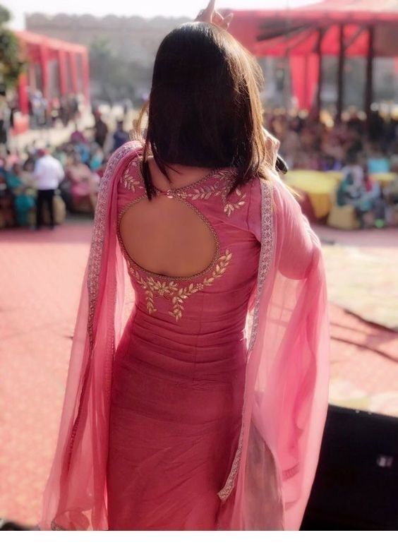 Circle Open Back Punjabi Suit Design