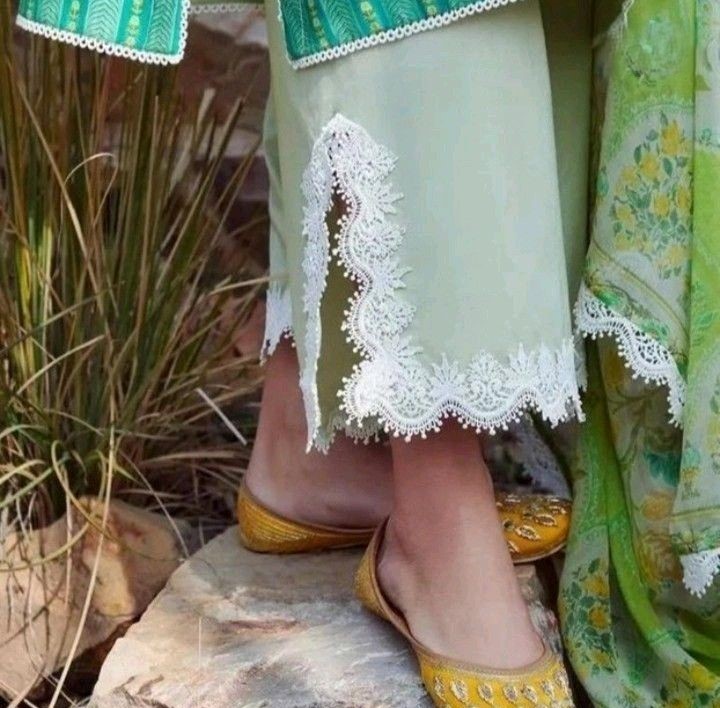 Cutout Lace Cotton Suit Mohri Design