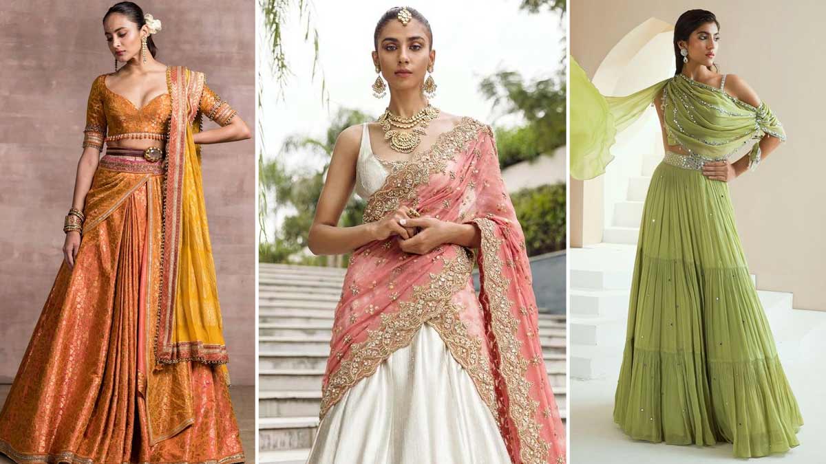 5 Easy Dupatta Draping Styles For Lehengas HerZindagi